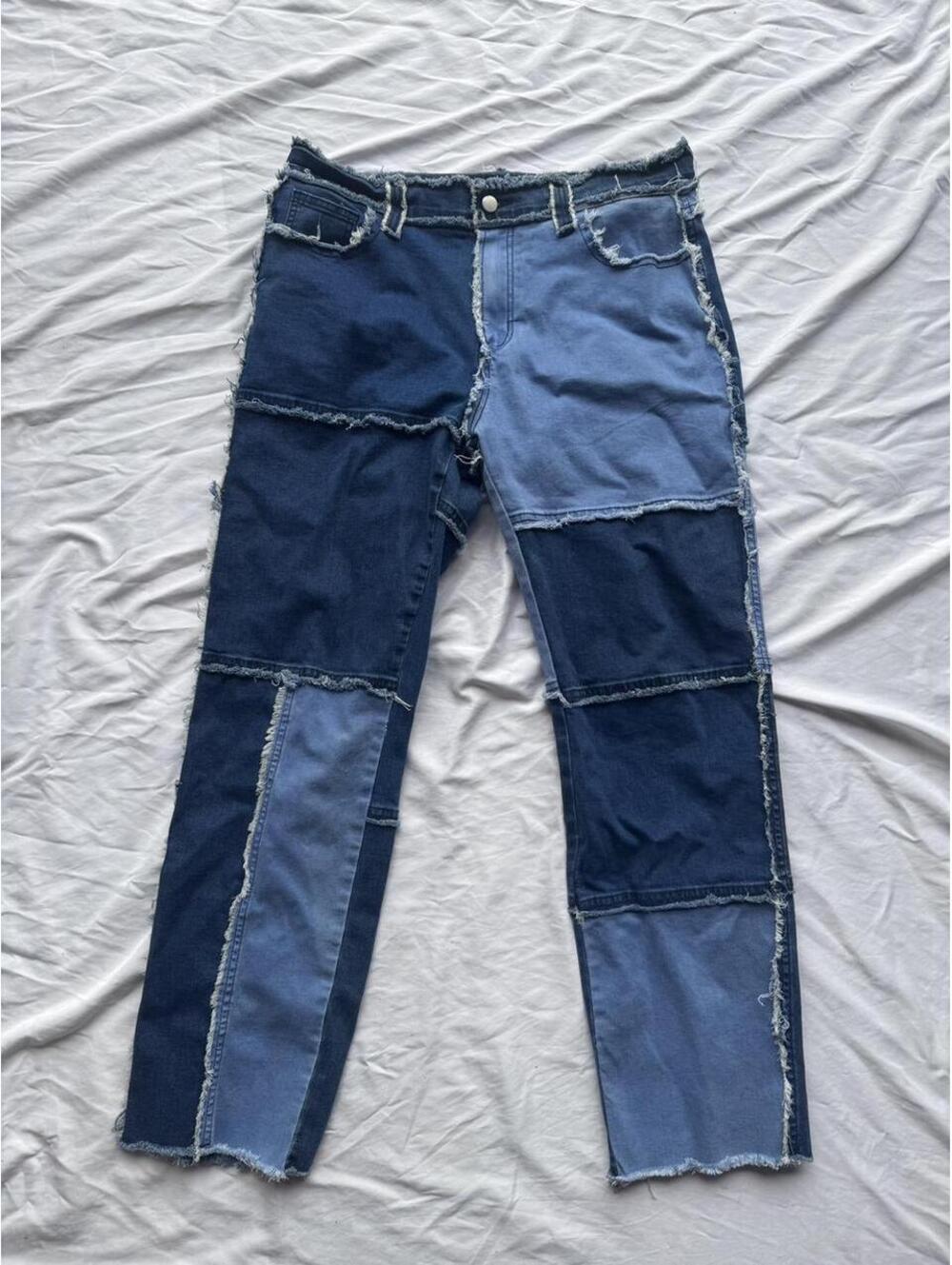 SHEIN Men's Blue and Navy Jeans